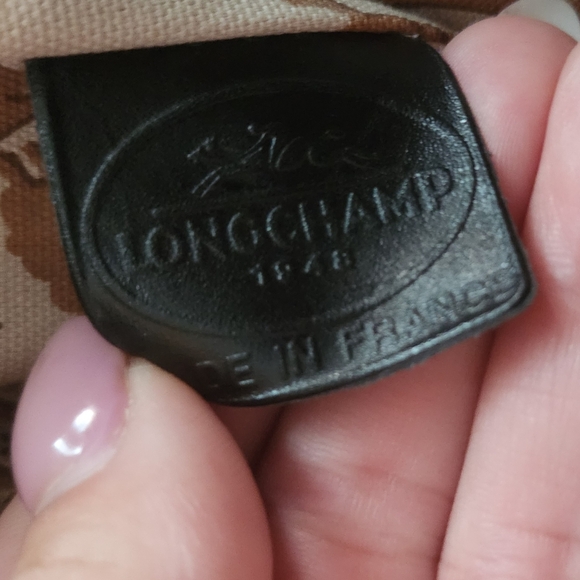 Longchamp Large Zip Top Shoulder Hand Tote Bag - Picture 8 of 9